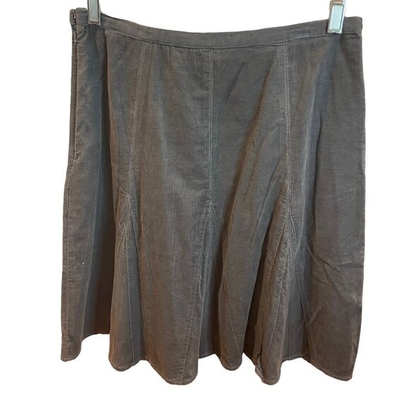 The Territory Ahead Dark Gray Corduroy Skirt Sz 10 - Picture 2 of 9